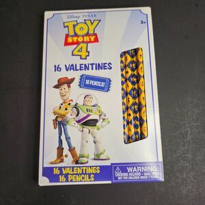 NIB Toy Story 4 Valentines 16 Pencils Paper Magic Group